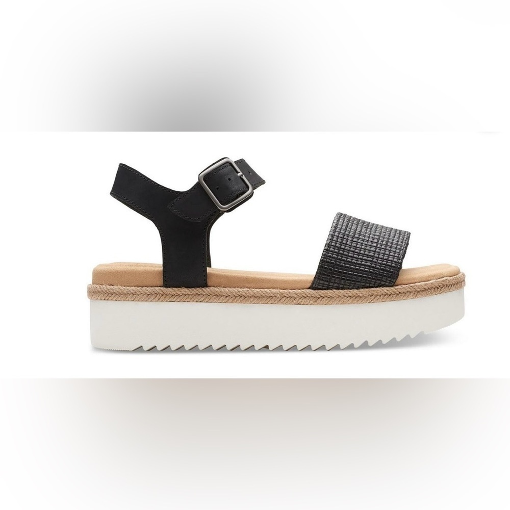 Clarks Lana Shore Women's Faux Leather Platform Sandals - Picture 2 of 9